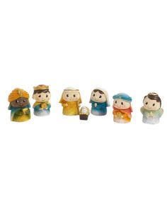 Nacimiento infantil 5,8cm (24) pb19148 7 pz resina