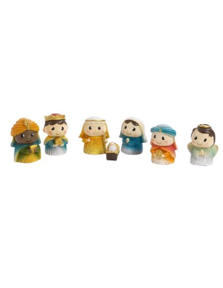 Nacimiento infantil 5,8cm (24) pb19148 7 pz resina