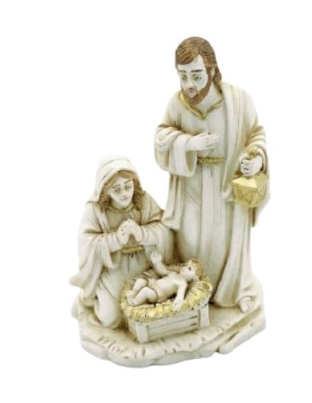 Nacimiento resina 10cm cuna farol