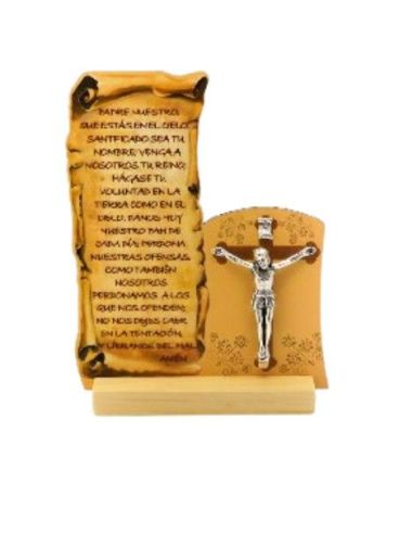 Tabla cristo metal padre nuestro
