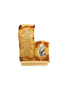 Tabla virgen metal ave maria