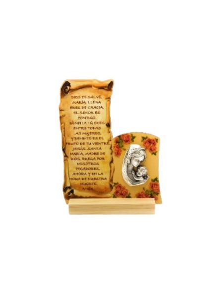 Tabla virgen metal ave maria