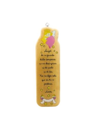 Tabla madera 7,5x24cm a. guarda rosa