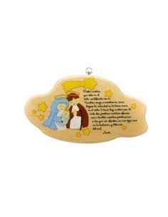 Tabla madera padre nuestro 17,5x10cm