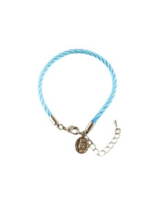 Pulsera cordón nylon v.carmen azul
