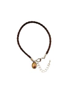 Pulsera cordón nylon v.carmen marron
