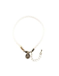 Pulsera cordón nylon v.carmen blanco