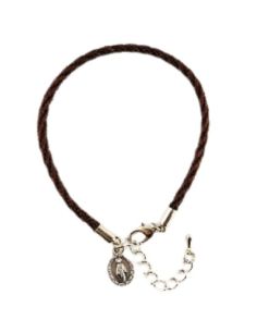 Pulsera cordón nylon milagrosa marron