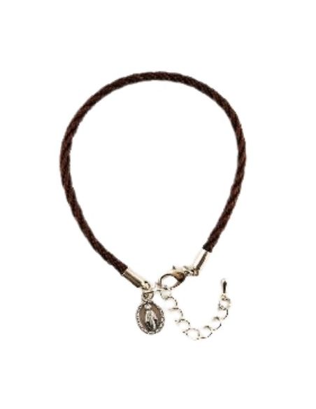 Pulsera cordón nylon milagrosa marron