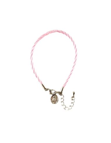 Pulsera cordón nylon milagrosa rosa