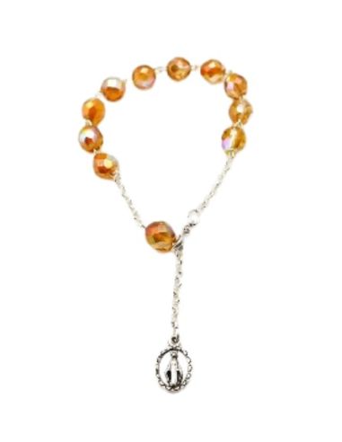 Pulsera cristal 493/2 con cruz