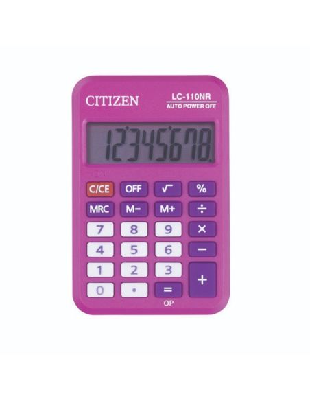 Calculadora citizen lc-110 8 digitos color rosa