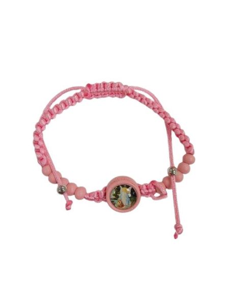 Brazalete Niños Cuerda Rosa Angel Guarda Puente