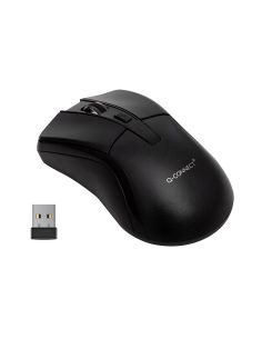 Raton Q-Connect Optico 1000 Dpi Inalambrico Nano Receptor Usb 2,4 Ghz Negro