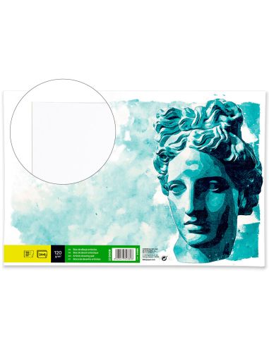 Bloc Dibujo Liderpapel Artistico Encolado 594X420Mm 24+6 Hojas 120G/M2 Sin Recuadro