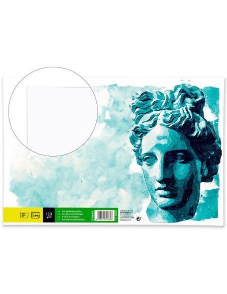 Bloc Dibujo Liderpapel Artistico Encolado 594X420Mm 24+6 Hojas 120G/M2 Sin Recuadro