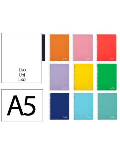 Cuaderno Espiral Liderpapel A5 Witty Tapa Dura 80H 90Gr Liso Sin Margen Colores Surtidos