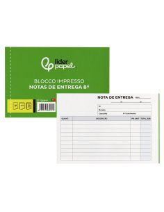 Talonario Liderpapel Entregas Octavo Apaisado 228 Duplicado -Texto En Portugues