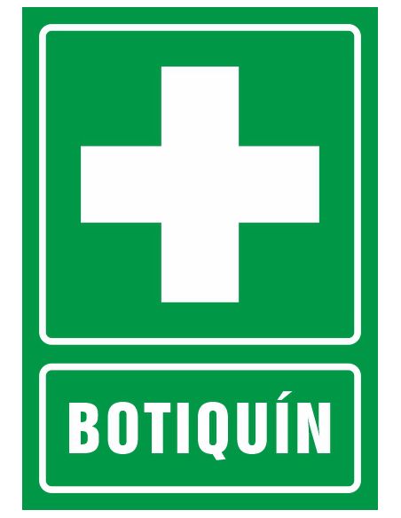 Pictograma Syssa Señal De Botiquin En Pvc 210X297 Mm