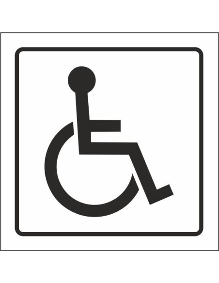 Pictograma Syssa Señal De Discapacitados En Pvc 105X105 Mm