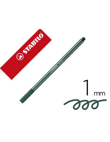 Rotulador Azul Verdoso Stabilo Acuarelable Pen 68  Punta Gruesa 1Mm