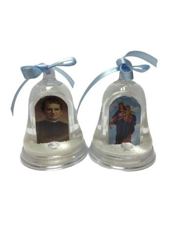 Campana Nieve 6,5Cm Doble Cara Auxiliadora/Bosco Azul|Libreriasalesiana