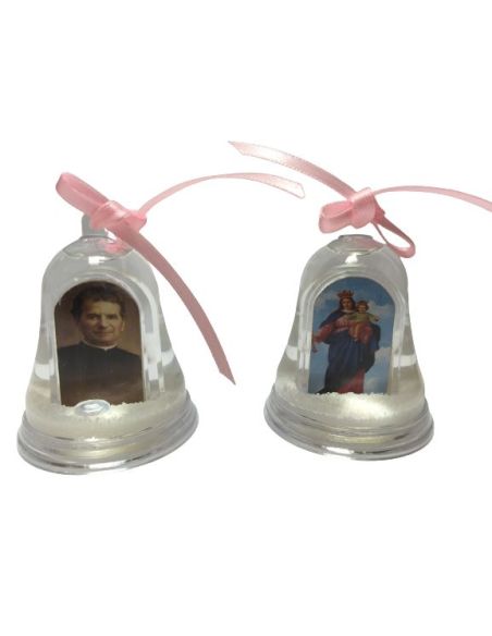 Campana Nieve Doble Cara 6,5Cm Auxiliadora/Don Bosco Rosa