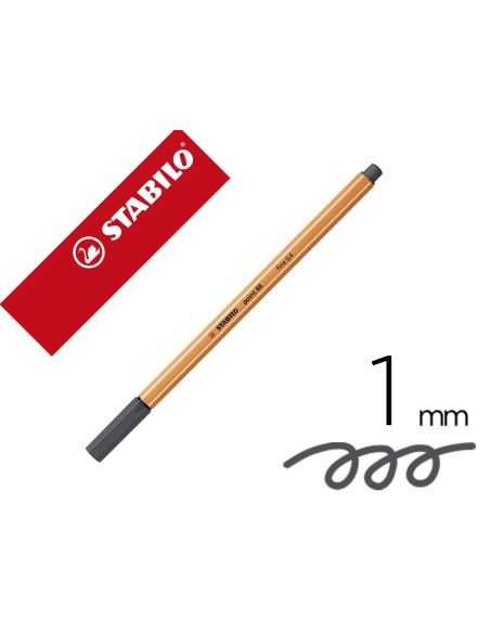 Rotulador Stabilo Punta De Fib Ra Point 88 Gris Azulado Intenso Punta Fina 0,4Mm