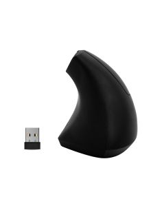 Raton Q-Connect Optico Inalambrico Ergonomico Vertical Dpi 800/1200/1600 Pilas Aaa Negro