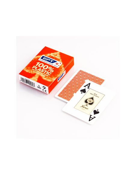 Baraja Fournier Poker Ingles Plastico European Poker Tour Indice Gigante