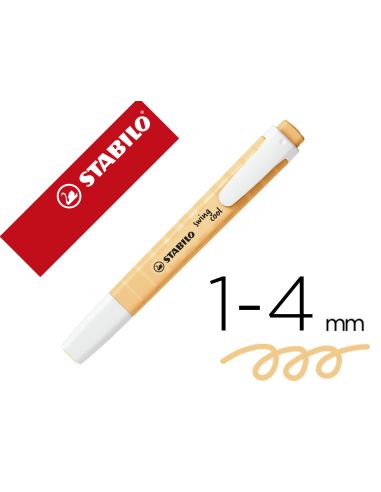 Rotulador Stabilo Fluorescente Swing Cool Pastel Naranja Palido