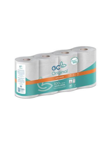 Papel De Cocina Goma Camps 2 Capas 90 Servicios 224 Mm X 21,6 M 21,5 G/M2 Paquete De 4 Rollos