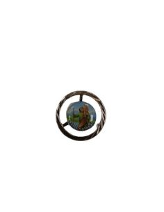 Placa Iman Volante 30Mm Plateada San Cristobal