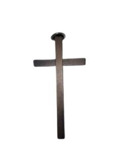 Cruz Madera 11X5,5Cm Pulida Oscura Con Anilla