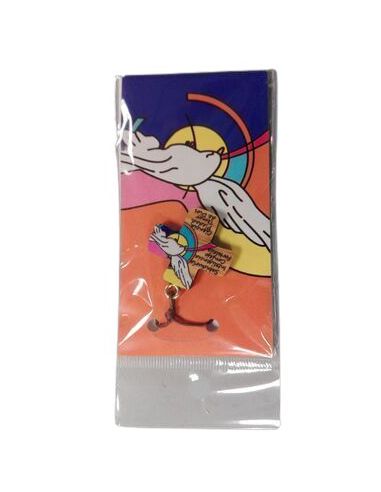 Cruz Confirmacion 3X3Cm Pintada C/Cordon