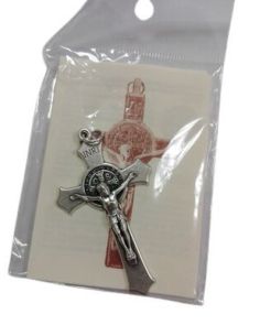 Cruz Metal Plateada San Benito 4524/2 50Mm