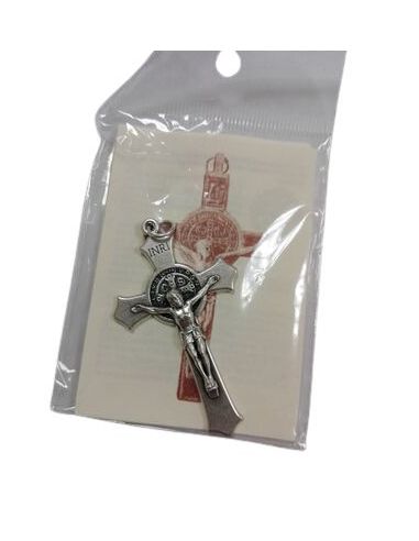 Cruz Metal Plateada San Benito 4524/2 50Mm