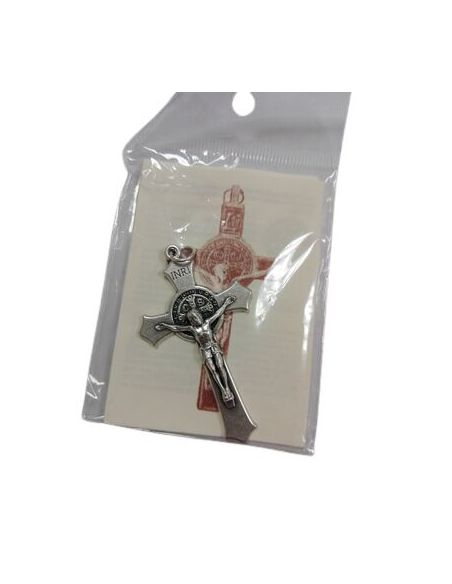 Cruz Metal Plateada San Benito 4524/2 50Mm