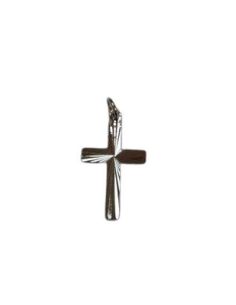 Cruz Metal Rayos Plateada 25Mm