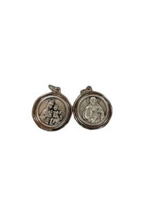 Medalla Metal Volante 23Mm Carmen+Sgdo.Corazon Jesus
