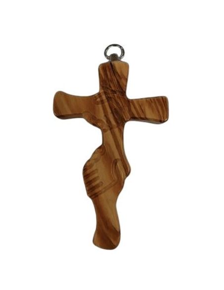 Cruz Amistad Olivo 10 Cm Con Anilla