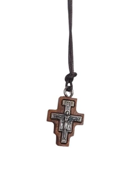 Cruz Olivo Metal San Damian 2,4Cm C/Cordon