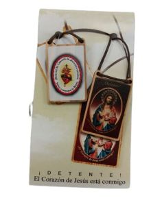 Detente Doble Madera Estampado 3X2Cm C/Oración