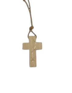 Cruz px madera clara 35m  c/cordon