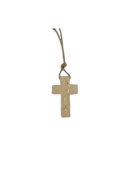 Cruz px madera clara 35m  c/cordon