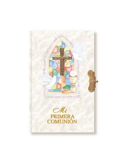 Devocionario misalito nacar vidriera/cruz completo (25111)