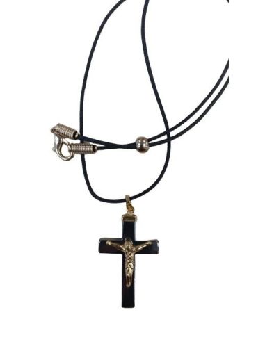 Cruz Hematite 2X35Mm C/Cordon