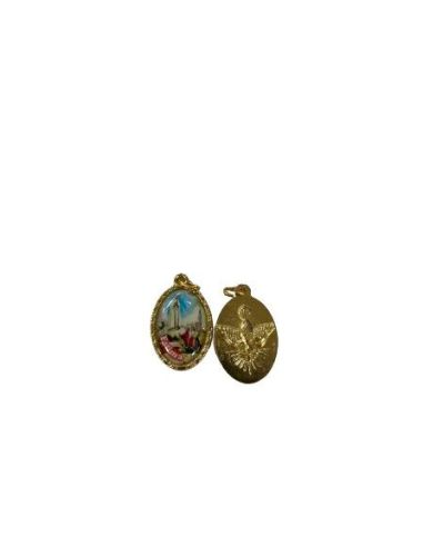 Medalla Metal Dorada 22Mm Fatima