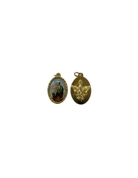Medalla Metal Dorada 22Mm San Jose