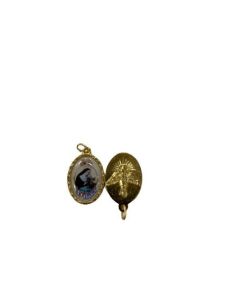 Medalla Metal Dorada 22Mm Santa Rita